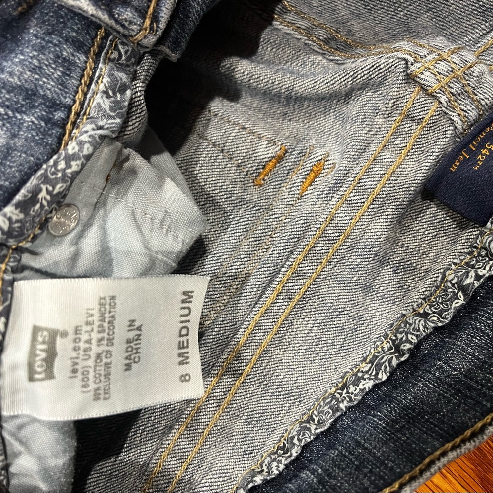 Levi's‎ Dark Blue Straight Leg Jeans - Picture 4 of 9